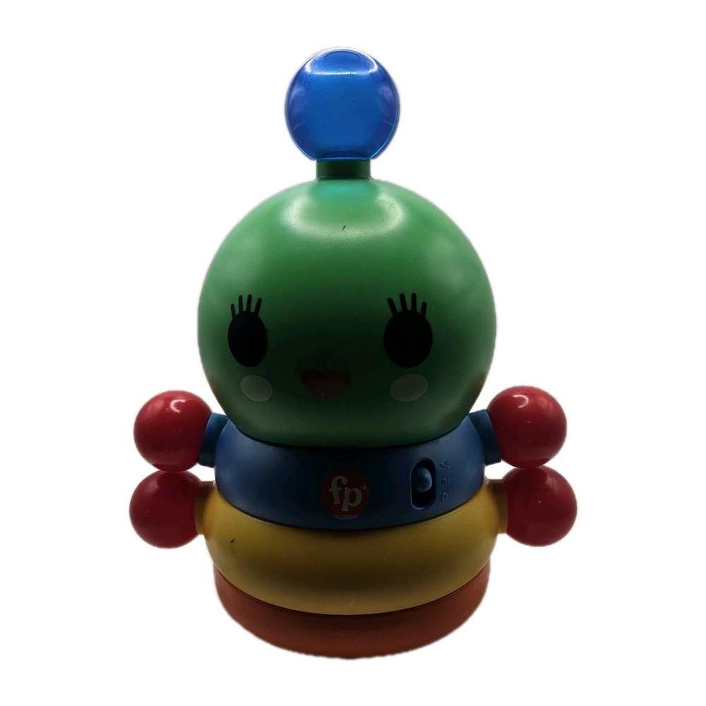 Fisher Price Happy World Dance‎ Rainbow Worm Friends Caterpillar Lights Sound